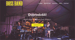Desktop Screenshot of bossband.com.hr